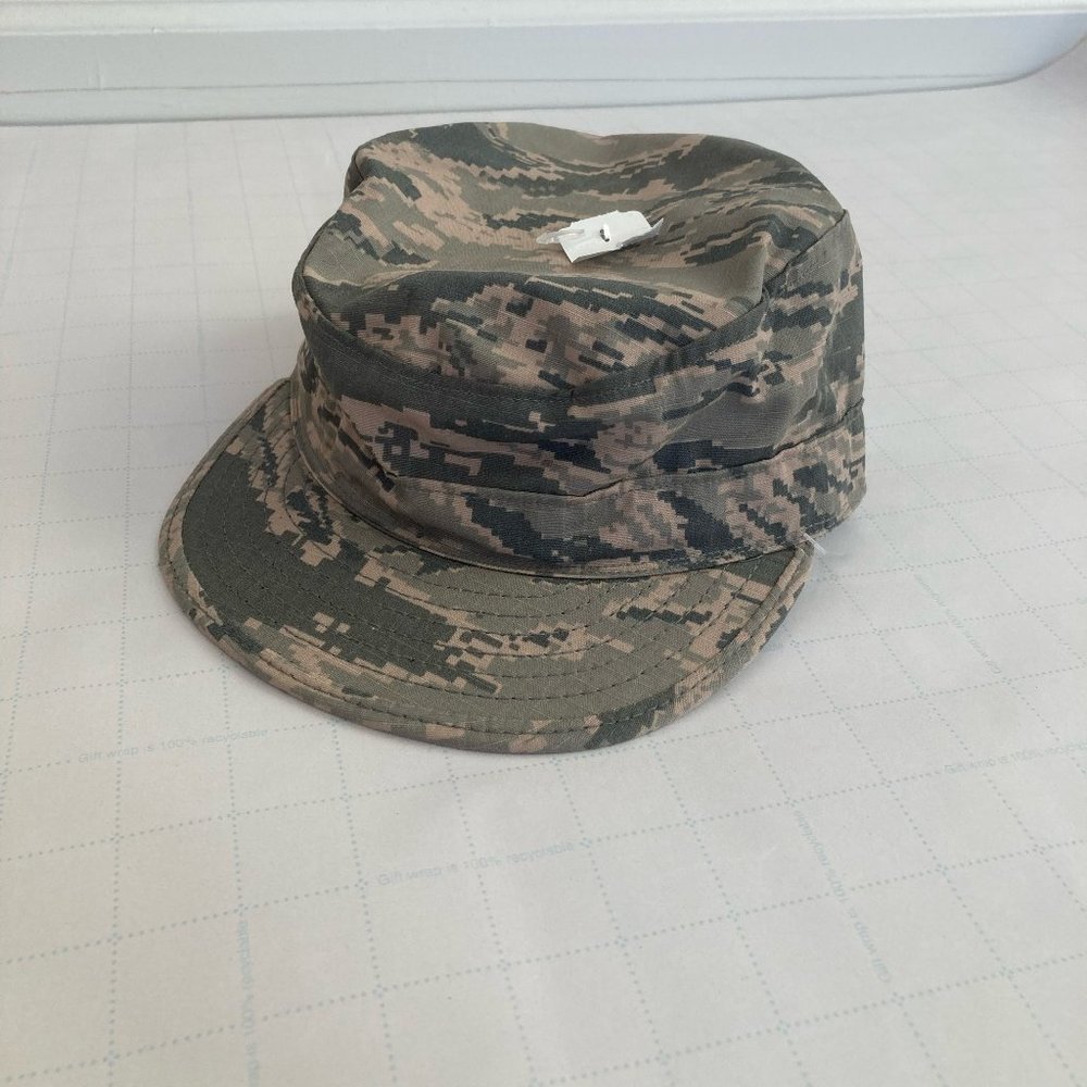 Camouflage Military Issue Cap Hat Size 7.5